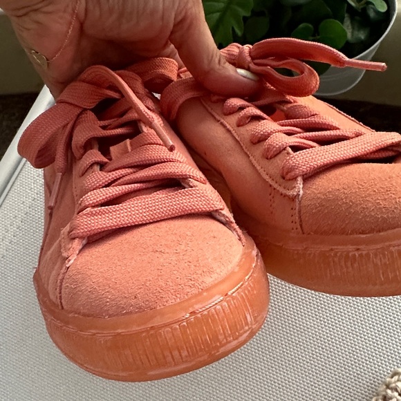 Women's Puma Suede Coral Sneakers - Picture 5 of 10
